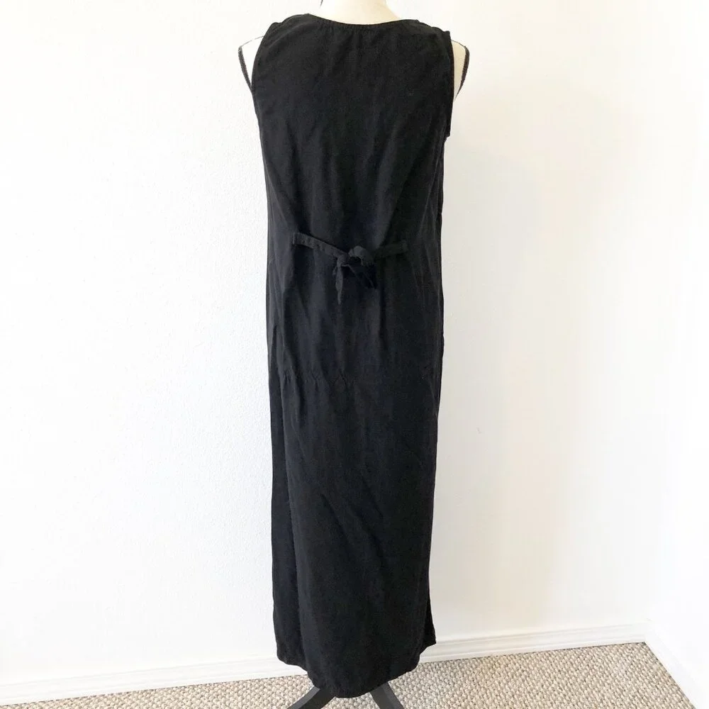 Russ Berens Vintage Black Sleeveless Maxi Dress Womens Small - Picture 2 of 7